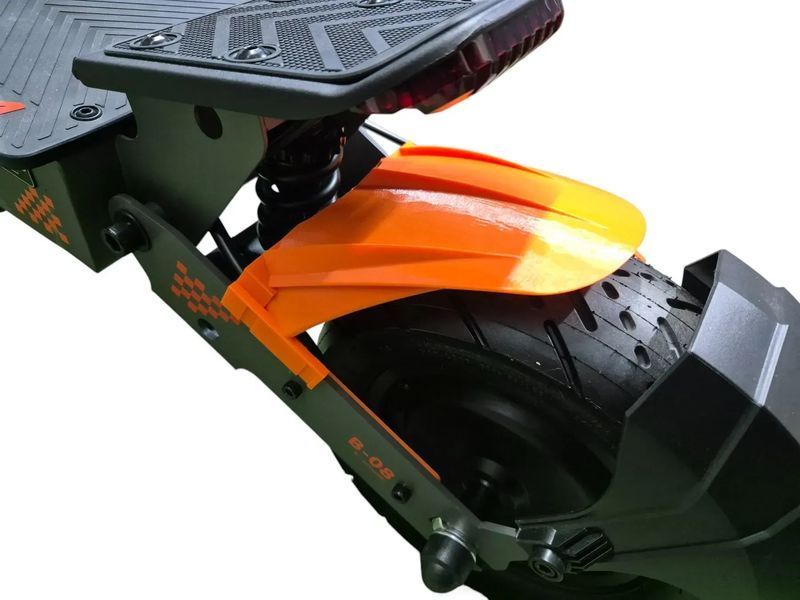 Крило (бризговик) задній для електросамоката Kugoo / KuKirin G4 2025 &mdash; помаранчевий 513 фото