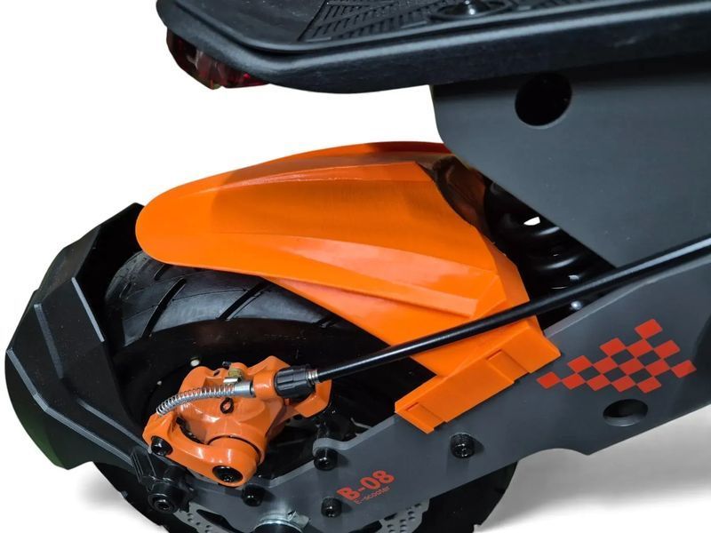 Крило (бризговик) задній для електросамоката Kugoo / KuKirin G4 2025 &mdash; помаранчевий 513 фото