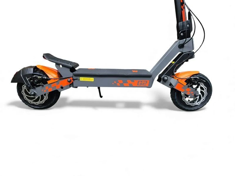 Крило (бризговик) задній для електросамоката Kugoo / KuKirin G2 2025 &mdash; помаранчевий 514 фото